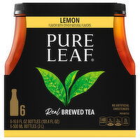 Pure Leaf Brewed Tea, Real, Lemon, 6 Each