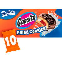 Marinela Gansito Strawberry and Crème Filled Cookies, 10 packs, 14.8 oz, 10 Each
