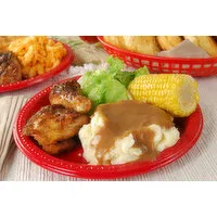 Cub 2 Piece Grilled White Meat Chicken Dinner, Hot, 1 Each