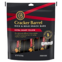 Cracker Barrel Cheese, Cheddar, Extra Sharp Yellow, 8 Each