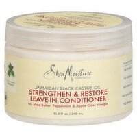 Shea Moisture Jamaican Black Castor Oil Leave-In Conditioner, Strengthen & Restore, 11.5 Fluid ounce