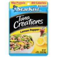 StarKist Tuna Creations Wild Caught Premium Lemon Pepper Tuna, 2.6 Ounce