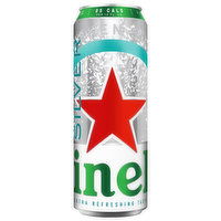 Heineken Beer, Premium Malt Lager, Silver, 24 Fluid ounce