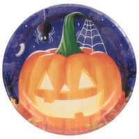 Say Hooray! Premium Strength Perfectly Pumpkin Plates, 8 Each