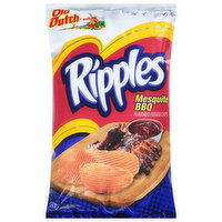 Old Dutch Foods Ripples Potato Chips, Mesquite BBQ, 8 Ounce