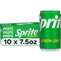 Sprite Lemon Lime Soda, Mini, 10 Each