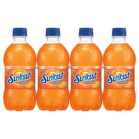 Sunkist Soda, Orange, 8 Each