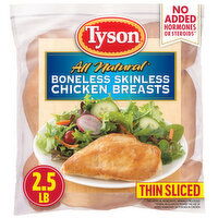 Tyson Boneless Skinless Chicken Breasts (Frozen), 2.5 Pound