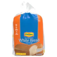 Rhodes Bake-N-Serv White Bread, Frozen Dough, Value Pack, 5 Each