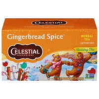 Celestial Seasonings Herbal Tea, Caffeine Free, Gingerbread Spice, Tea Bags, 18 Each