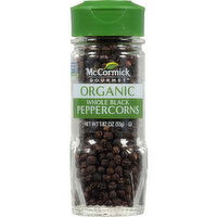 McCormick Gourmet Organic Whole Black Peppercorns, 1.87 Ounce