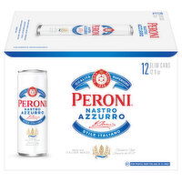 Peroni Nastro Azzurro Italian Style Lager Beer, 12 Each