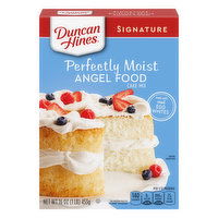 Duncan Hines Signature Cake Mix, Angel Food, Perfectly Moist, 16 Ounce