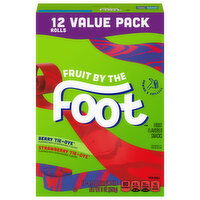 Fruit by the Foot Fruit Flavored Snacks, Berry Tie-Dye, Strawberry Tie-Dye, Value Pack, 12 Each