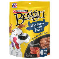 Beggin' Dog Treats, with Bacon & Beef Flavor, 6 Ounce