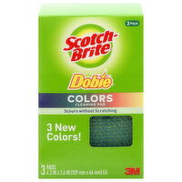 Scotch-Brite Dobie Colors Cleaning Pad, 3 Each