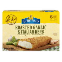 Gorton's Fish Fillets, Breaded, Garlic & Herb, 6 Each