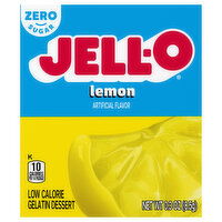 Jell-O Zero Sugar Lemon Flavor Gelatin, 0.3 Ounce