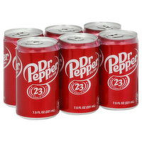 Dr Pepper Soda, 6 Each