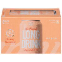 The Finnish Long Drink Gluten Free Peach Gin, 6 Each