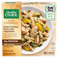 Healthy Choice Cafe Steamers Chicken Pesto, with Vegetables, Grilled, 9.9 Ounce