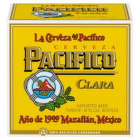 Pacifico Beer, Imported, Clara, 12 Each