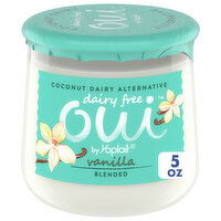 Oui Coconut Dairy Alternative, Dairy Free, Vanilla, Blended, 5 Ounce