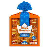 King's Hawaiian Pretzel Pre-Sliced Slider Buns, 9 Count, 11 Ounce