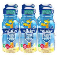 PediaSure Grow & Gain Shake, Banana, 6 Each