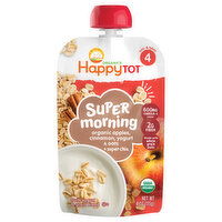 HappyTot Organics Fruit, Yogurt & Grain Blend, Super Morning, 4 (Tots & Tykes), 4 Ounce