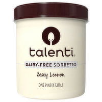 Talenti Sorbetto, Dairy-Free, Zesty Lemon, 1 Pint