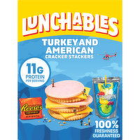 Lunchables Turkey & American Cheese Cracker Stackers Meal Kit with Capri Sun Pacific Cooler Drink & Reese's Peanut Butter Cup, 8.9 Ounce