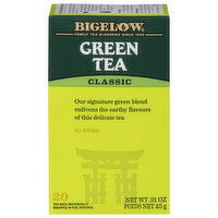 Bigelow Green Tea, Classic, Bags, 20 Each