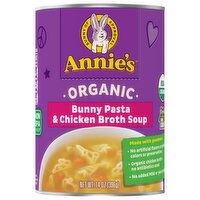 Annie's Soup, Organic, Bunny Pasta & Chicken Broth, 14 Ounce