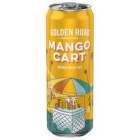 Golden Road Brewing Beer, Mango Wheat Ale, Mango Cart, 25 Fluid ounce