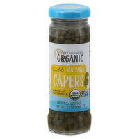 Mediterranean Organic Capers, Wild, Non-Pareil, 3.5 Ounce