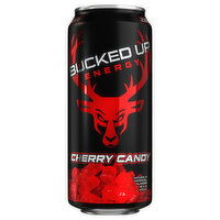 Bucked Up Energy Drink, Cherry Candy, 16 Fluid ounce