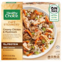 Healthy Choice Cafe Steamers Chicken & Mushroom, Creamy, 9.25 Ounce