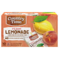 Country Time Lemonade, Peach, 10 Each