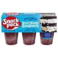 Snack Pack Ice Cream Sandwich Pudding, 6 Each