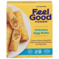 Feel Good Foods Chicken Egg Rolls, 9 Ounce