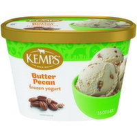 Kemps Butter Pecan Frozen Yogurt, 1.5 Quart