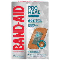 Band-Aid Pro Heal Adhesive Bandages, Large, 5 Each