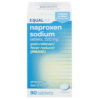 Equaline Naproxen Sodium, 220 mg, Tablets, 90 Each