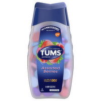 Tums Chewable Tablets Ultra Strength Assorted Berries 1000 Antacid, 160 Each