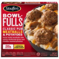 Stouffer's Bowl-Fulls Meatballs & Potatoes, Classic Pub, 14 Ounce