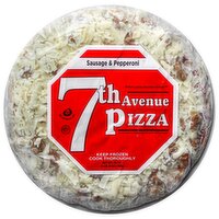 7th Avenue Pizza 12in, Sausage & Pepperoni Pizza, 25 Ounce