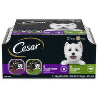 Cesar Canine Cuisine, Grilled Chicken Flavor/Top Sirloin Flavor, 12 Each