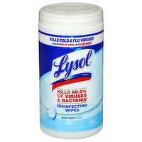 Lysol Disinfecting Wipes, Crisp Linen Scent, 80 Each