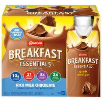 Carnation Breakfast Essentials Nutritional Drink, Rich Milk Chocolate, 6 Each